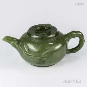 Miniature Jade Teapot