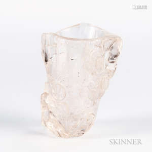 Rock Crystal Brush Pot