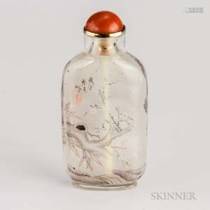 Interior-painted Glass Snuff Bottle