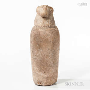 Alabaster Canopic Jar