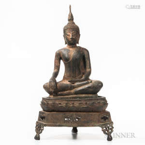 Bronze Statue of Buddha and Stand