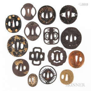 Fifteen Assorted Tsuba s