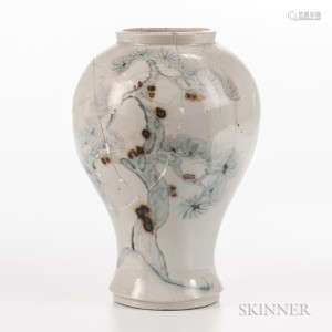 White-glazed Vase