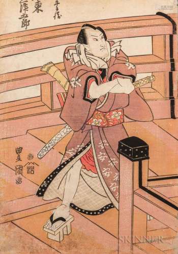 Utagawa Toyokuni (1769-1825), Pentaptych Woodblock Print