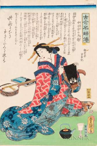 Utagawa Kunisada (Toyokuni III, 1786-1865), Woodblock Print