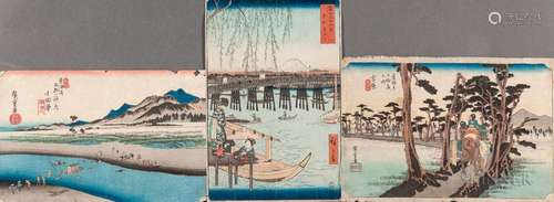 Utagawa Hiroshige (1797-1858), Six Woodblock Prints