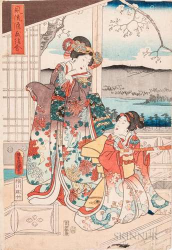 Utagawa Kunisada (Toyokuni III, 1786-1864), Woodblock Print