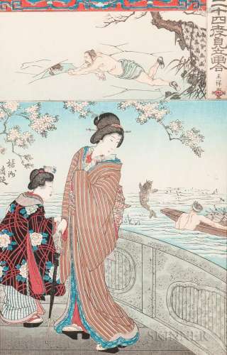 Toyohara Chikanobu (1838-1912), Woodblock Print