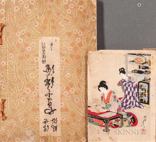 Woodblock Print Album and a Book