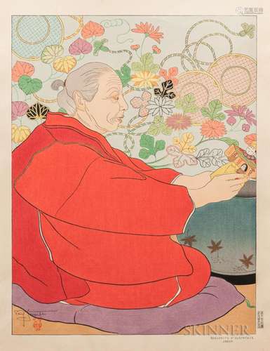 Paul Jacoulet (1902-1960), Souvenirs d'Autrefois, Japon