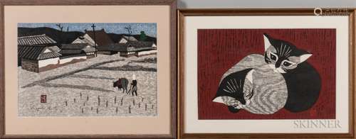 Four Color Woodblock Prints