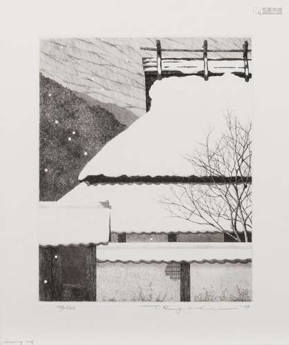 Tanaka Ryohei (b. 1933), Etching