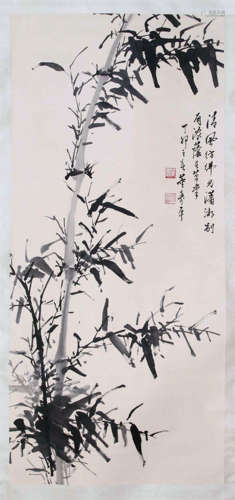 CHINESE SCROLL PAINTING OF BAMBOO