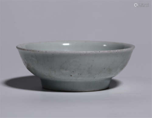 CHINESE PORCELAIN BLUE GLAZE BOWL