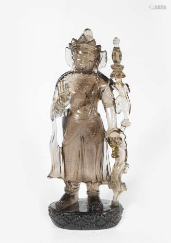 CHINESE ROCK CRYSTAL STANDING GUANYIN