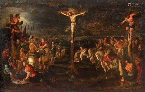 FLEMISH SCHOOL Master active 17th century CRUCIFIXION