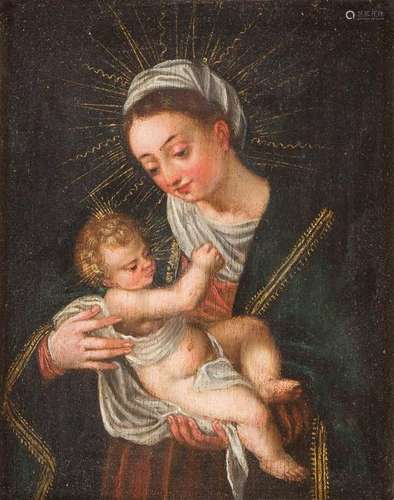 GERMAN MASTER Active 18th century MADONNA WITH THE