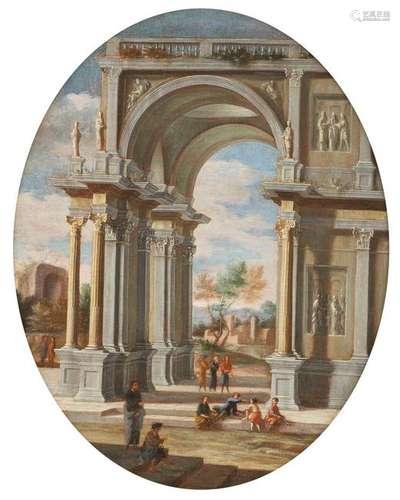 ITALIAN MASTER Active 1st half 18th century CAPRICCIO