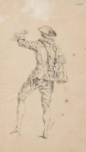 FRENCH SCHOOL Master active 18th century STUDY OF A