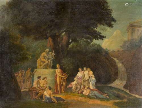 GERMAN SCHOOL c. 1900 Singing Orpheus Oil on canvas.