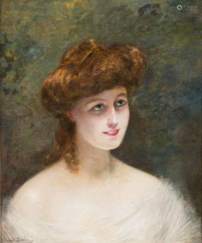 EDOUARD-ALEXANDRE SAIN 1830 Cluny - 1910 Paris Portrait