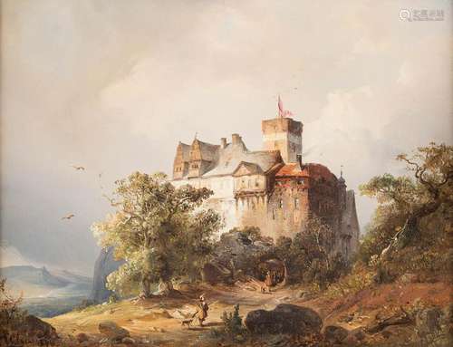 CARL HILGERS 1818 Duesseldorf - 1890 Ibid. Castle in