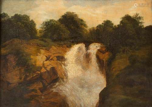 ALEXANDRE CALAME 1810 Vevey - 1864 Menton Waterfall