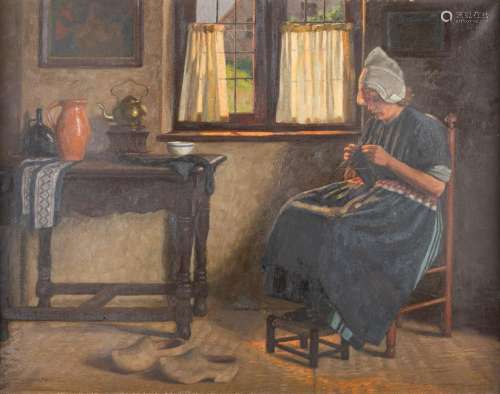WILHELM GDANIETZ 1893 Mainz - 1962 Duesseldorf Knitting