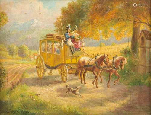 REINHOLD SCHWEITZER 1876 Munich - 1951 Ibid. Stagecoach