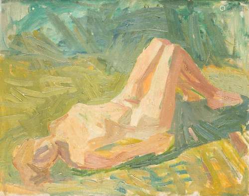 FRITS BRUZELIUS 1919 Copenhagen - 1974 Ibid. Nude lying