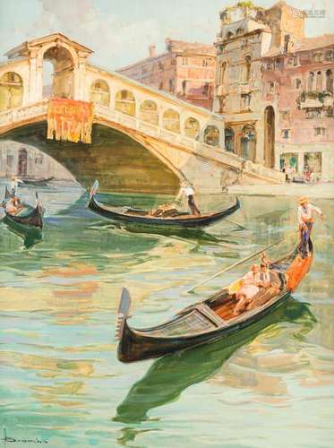 ANGELO BROMBO 1893 Chioggia - 1962 Venice View on