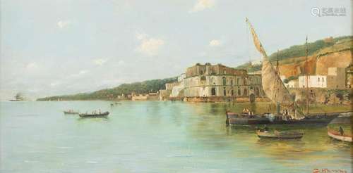 G. HERVAY Active 2nd half 19th C. Italian bay Oil on