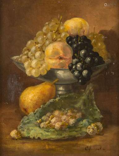 FRENCH SCHOOL c. 1900 Still life with peaches and