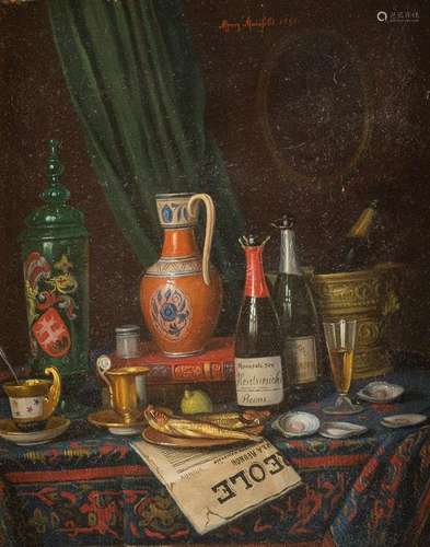 MORITZ MANSFELD Active c. 1850 - c. 1890 Still life