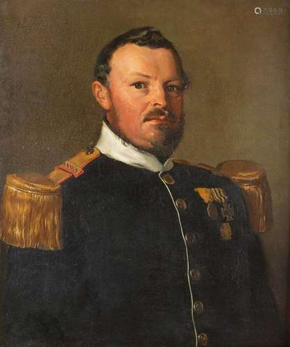 GERMAN SCHOOL Early 20th C. Portrait of an officer Oil