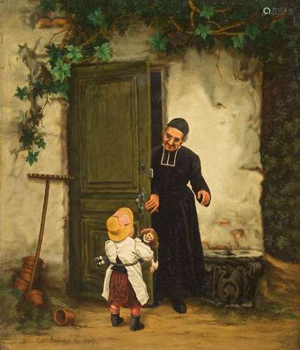 HUGO KOHL Act. c. 1902 Roermond A child for baptism