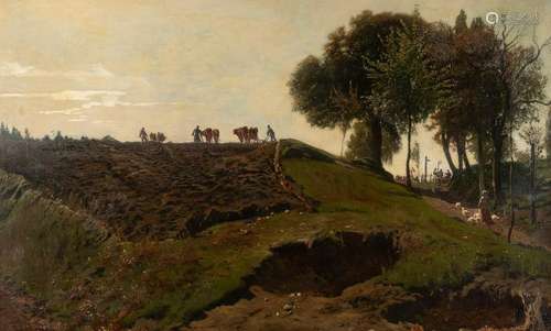 JULIUS JACOB II 1842 Berlin - 1922 Ibid. Rural life Oil