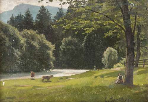 ERNST VON BERNUTH 1833 Rees - 1923 Duesseldorf Ramsau