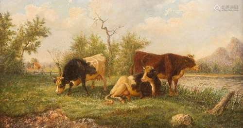 EDMUND MAHLKNECHT 1820 Vienna - 1903 Ibid. Pasturing