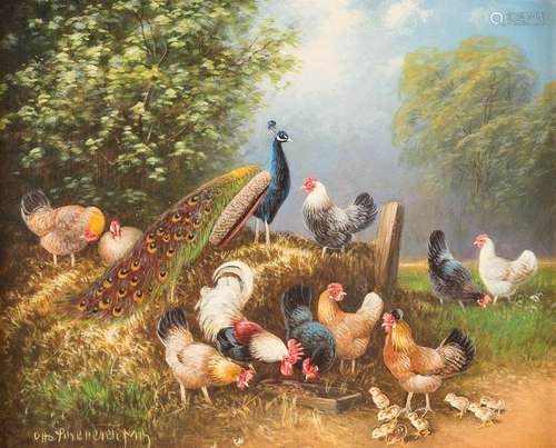 OTTO SCHEUERER 1862 Munich - 1934 Ibid. Chicken and