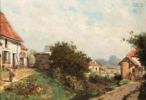 G. MASEAU Active 2nd half 19th C. On the countryside