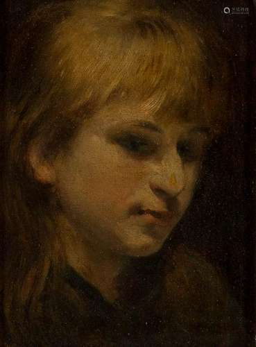 MUNICH SCHOOL Active 2nd half 19th C. Portrait of a boy