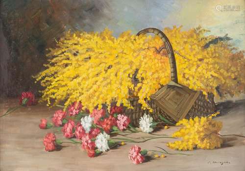 CONSTANTIN MIRESCU Act. 20th C. Rumania Flower still