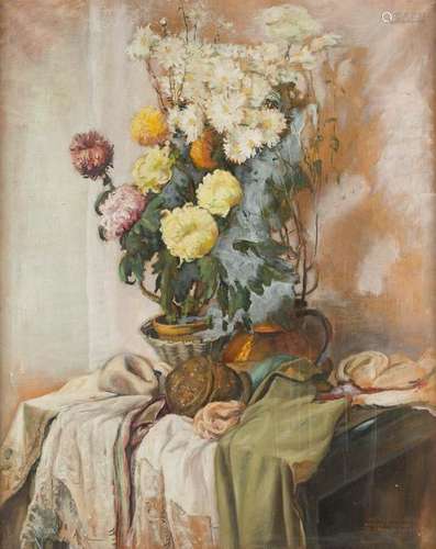 BORIVOJ ZUFAN 1904 Prague - 1942 Ibid. Flower still