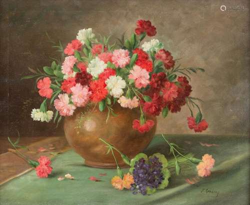 F. ROMBERG prob. 1856 - 1911 Flower still life with