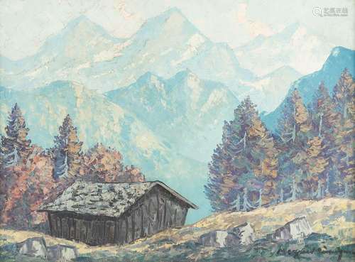 MUNICH SCHOOL 1st half 20th C. Tyrolean mountain