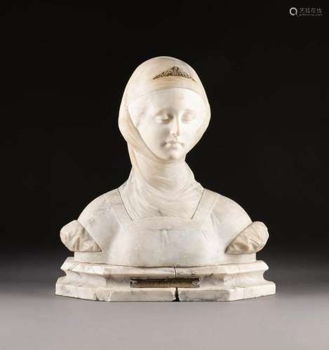 ETTORE BROGI 1890 (?) - 1930 Siena 'Heloise' Alabaster.