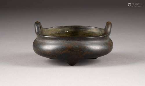 WEIHRAUCHBRENNER China, Qing-Dynastie Bronze, dunkel