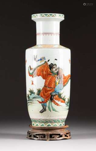 VASE MIT ZHONGKUI-DARSTELLUNG China, 20. Jh. Porzellan,