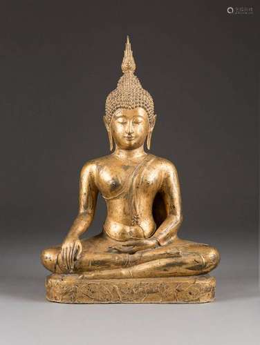 BUDDHA SHAKYAMUNI Thailand, 19./20. Jh. Bronze,